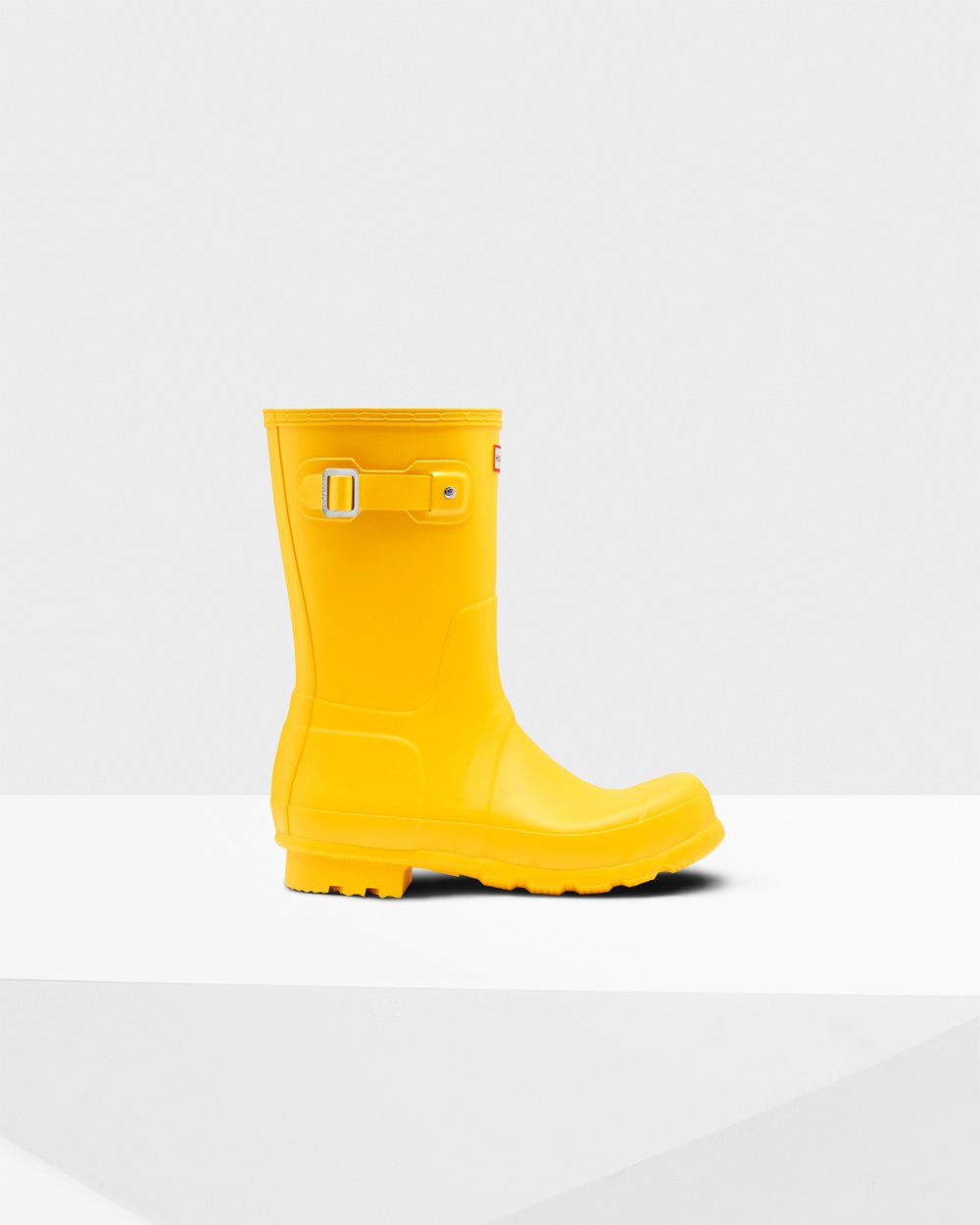 Men Hunter Original | Short Rain Boots Yellow | NZ-65182-WNHQ